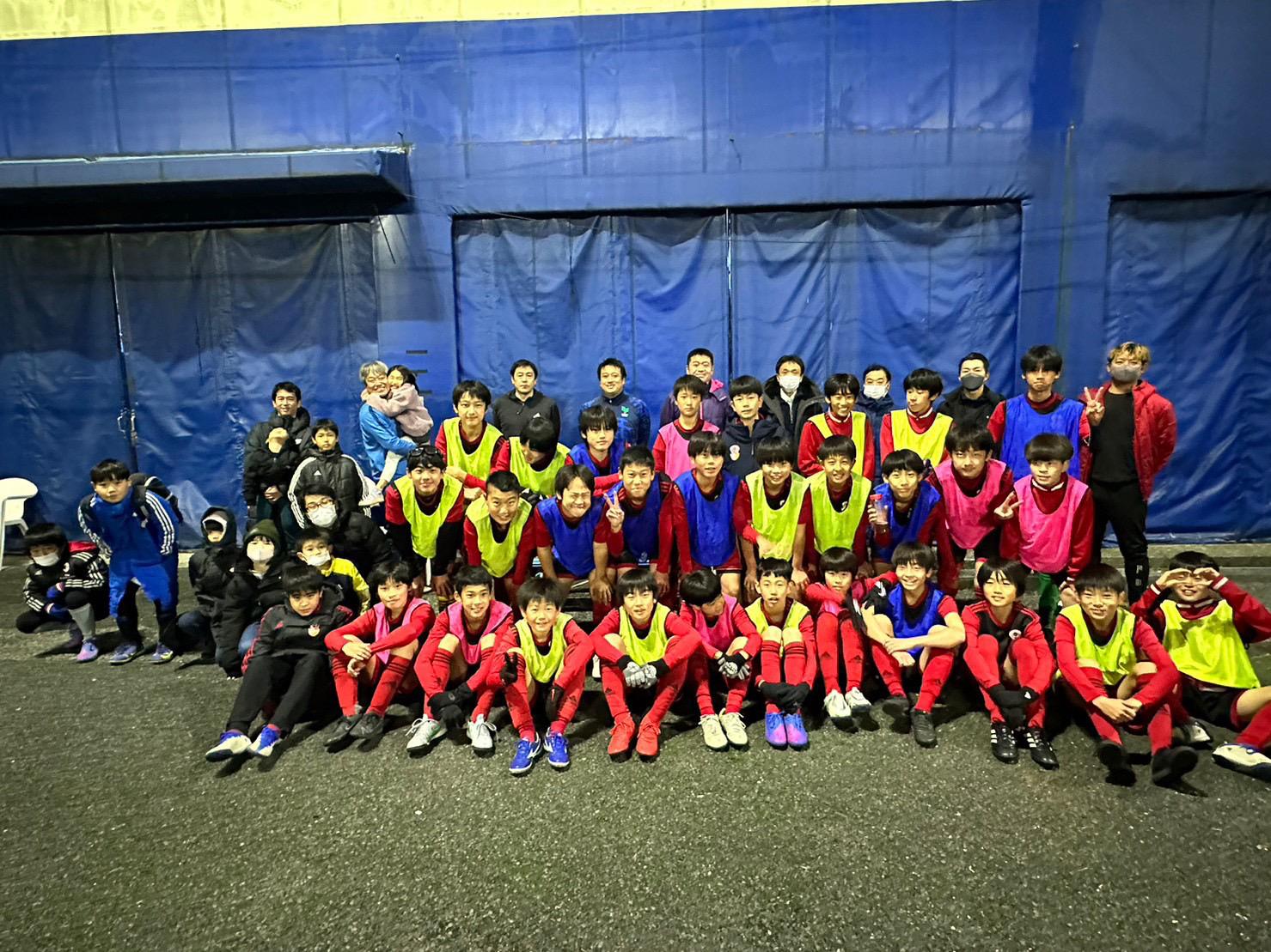 U-13選手親子サッカー蹴り納め